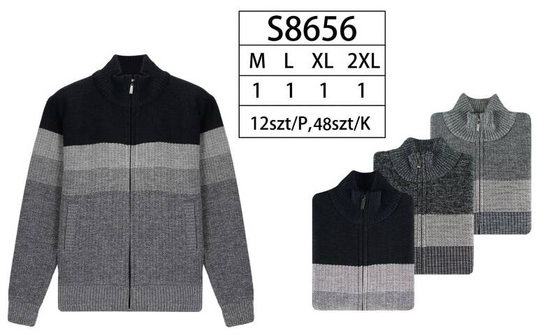 Swetry męska Roz M-2XL, Mix Kolor Paczka 12 szt